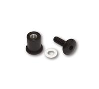Highsider Aluminum Fairing Screw Kit M6-8 Rubber Nuts