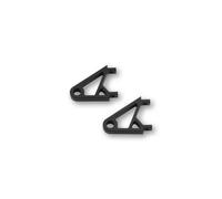 HIGHSIDER CNC Alu lamp holder XS, black anodized, pair, black, size 65 mm
