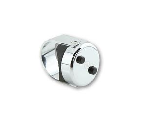 HIGHSIDER CNC button CLASSIC, chrome, 7/8 and 1 inch handlebars, silver