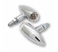 HIGHSIDER MICRO-BULLET LED turn signal, Chrome