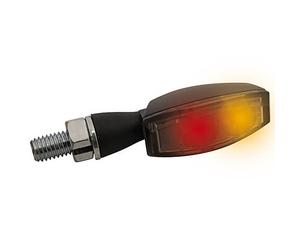 HIGHSIDER LED rear, brake light, turn signal unit BLAZE, black, tinted, black