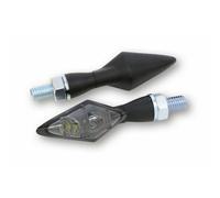 HIGHSIDER LED tail light, brake light, turn signal unit PEN HEAD DOUBLE, black, tinted, black