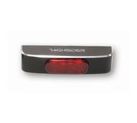 HIGHSIDER CONERO T2 LED tail light, red glass, black