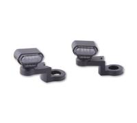 HIGHSIDER LED turn signal with CNC mirror mounting TYPE 1, black
