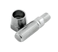 HIGHSIDER Mirror adapter M10 to 5/16 inch UNC, chrome, silver