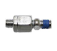 HIGHSIDER Mirror adapter M8 left thread to M8, chrome, silver