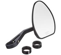 Highsider Motorcycle Handlebar End Mirror for 22/25.4 mm Ferrara 2 Aluminium Black