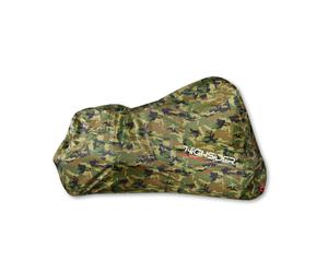 HIGHSIDER Motorcycle tarpaulin Camouflage, outdoor, black-grey-white-green-multicolored, size L