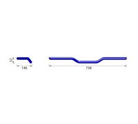 HIGHSIDER pro aluminum handlebar AN1, silver, silver