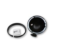 HIGHSIDER pro Bates Style Headlight Housing Black 5 3/4 Inch, Bottom Mount, black
