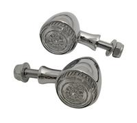 Highsider Pro Colorado Rear LED Indicator Light - Chrome/Translucent Pair