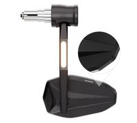 HIGHSIDER VICTORY-X RIM handlebar end mirror with LED turn signals, black