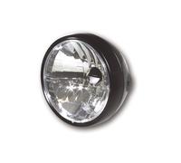 HIGHSIDER smart 6 1/2 Inch Headlight Black Metal housing, With Parking Light, E-Approved (1pc), black
