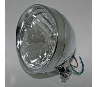 HIGHSIDER smart 6 1/2 Inch Headlight Cruiser Chrome With Shade, E-Approved (1pc)
