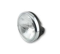 HIGHSIDER smart 7 Inch LTD Headlight H4 Black H4 insert With embossed Glass, E-Approved (1pc), black