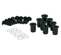 HIGHSIDER smart Aluminium fairing screws with rubber nuts, 8 pcs., M5, transparent