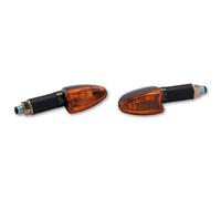 HIGHSIDER Smart Arrow Bulb Mini Indicator Body Carbon / Lens Orange (Pair), Front & Rear
