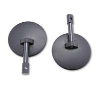 HIGHSIDER smart Bar End Mirror SuperBike Black (Pair), black