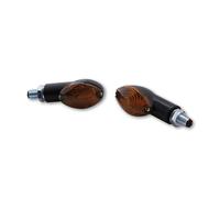 HIGHSIDER Smart Cateye Bulb Mini Indicator Body Black / Lens Smoked (Pair), Front & Rear