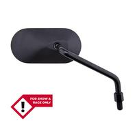 HIGHSIDER smart Handlebar Mirror Agila Black Oval, Right, Not E-approved (1pc), black