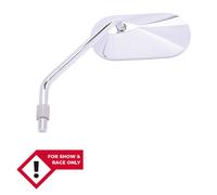 HIGHSIDER smart Handlebar Mirror Agila Chrome Oval, Left, Not E-approved (1pc)