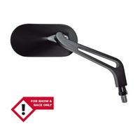 HIGHSIDER smart Handlebar Mirror Black Oval (Pair), black
