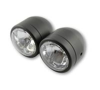 HIGHSIDER smart Headlight Set Black Driving And low Beam, E-Approved (pair), black