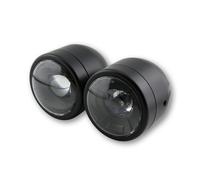 HIGHSIDER smart Headlight Twin LED Black Side Mount, E-Approved (1pc)