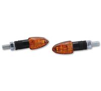 HIGHSIDER Smart Lizzard Bulb Indicator Body Black / Lens Orange (Pair), Front & Rear, yellow