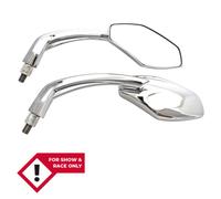 Highsider Smart Luca Handlebar Mirror - Chrome For Motorcycle Parts