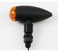 HIGHSIDER smart Micro-Bullet Bulb Indicator Body Black / Lens Orange (Pair), Front & Rear