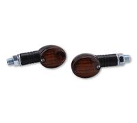 HIGHSIDER Smart Micro-Flash Bulb Mini Indicator Body Black / Lens Smoked (Pair), Front & Rear, black