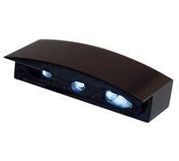 HIGHSIDER smart Micro LED License Plate Light Black With Aluminium Housing (1pc), black