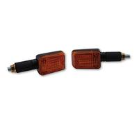 HIGHSIDER Smart Mini Bulb Indicator Body Black / Lens Orange (Pair), Front & Rear