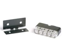 HIGHSIDER smart Mini LED License Plate Light Black (1pc), black