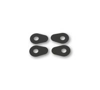 HIGHSIDER smart Mounting Plates Indy Spacer Black Aluminium, For Various Yamaha, black