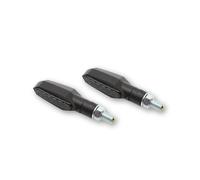 HIGHSIDER Smart Multiface LED Indicator Body Black / Lens Smoked (Pair), Front & Rear, black