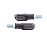 HIGHSIDER Smart Namiko-TS LED Indicator Body Black / Lens Smoked (Pair), Front & Rear, black