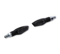 HIGHSIDER Smart Nova LED Indicator Body Black / Lens Smoked (Pair), Front & Rear, black