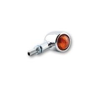 HIGHSIDER Smart Old School Typ 1 Bulb Indicator Body Chrome / Lens Orange (Pair), Front & Rear