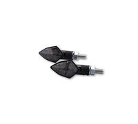 HIGHSIDER Smart Rock LED Indicator Body Carbon / Lens Smoked (Pair), Front & Rear