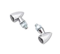HIGHSIDER Smart Sixteen-Bullet LED Indicator Body Chrome / Lens Smoked (Pair), Front & Rear, black