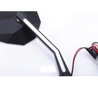 HIGHSIDER STEALTH-X3 mirror with LED position light, black