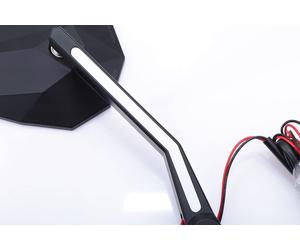 HIGHSIDER STEALTH-X3 mirror with LED position light, black