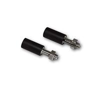 Highsider turn signal extension adapter black M8 x 1.25 27mm Ø 14mm | Thread length 21 mm, stainless steel, scope of delivery 1 pair
