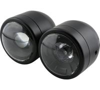 Highsider Twin LED main headlights Pair, matt black