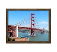 Highsmith Golden Gate Bridge Landscape Photo Artwork Framed Wall Art Print 18X24 Inch