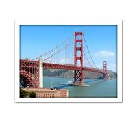 Highsmith Golden Gate Bridge Landscape Photo Artwork Framed Wall Art Print 18X24 Inch