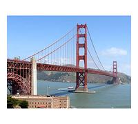 Highsmith Golden Gate Bridge Landscape Photo Premium Wall Art Canvas Print 18X24 Inch