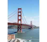 Highsmith Golden Gate Bridge Portrait Photo Art Print Canvas Premium Wall Decor Poster Mural